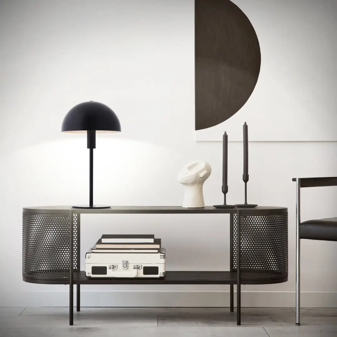Brilliant Lillian Tafellamp - 28W - Zwart