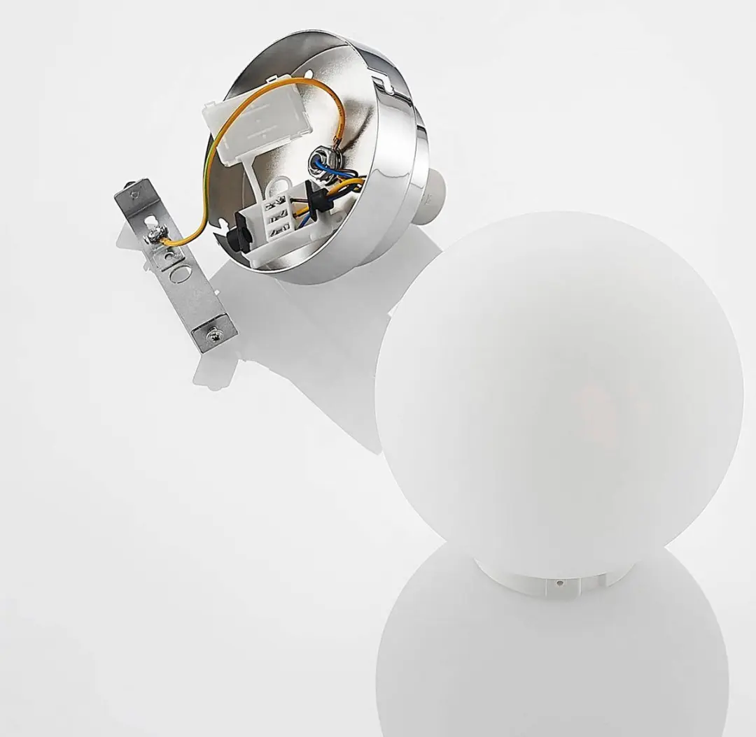 Lindby Plafondlamp Badkamer 1 Licht E14 - Chroom
