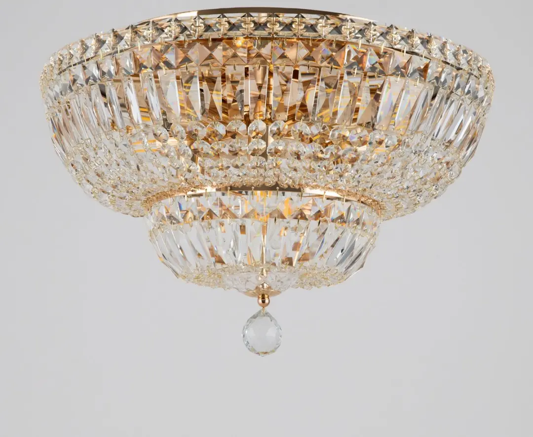 Maytoni Basfor Kroonluchter - Goud - Ø46cm - 12 Lichtpunten