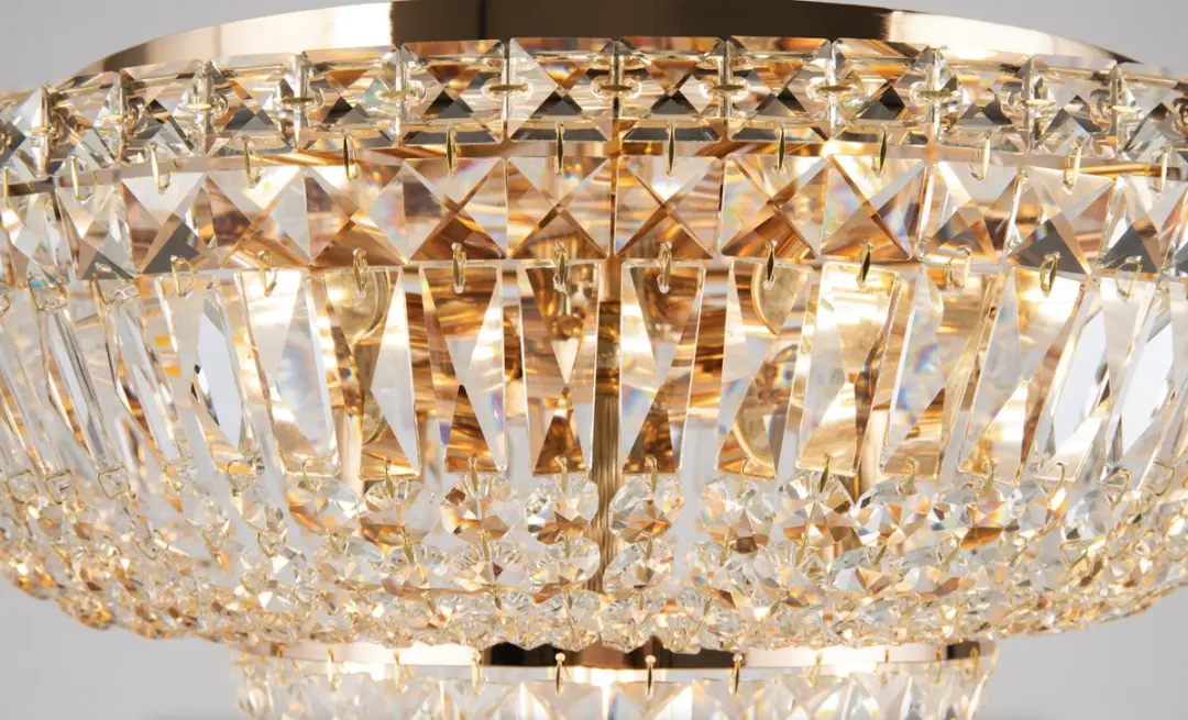 Maytoni Basfor Kroonluchter - Goud - Ø46cm - 12 Lichtpunten