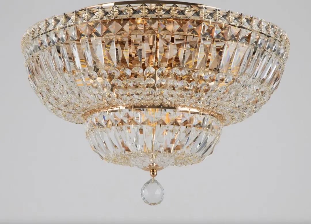 Maytoni Basfor Kroonluchter - Goud - Ø46cm - 12 Lichtpunten