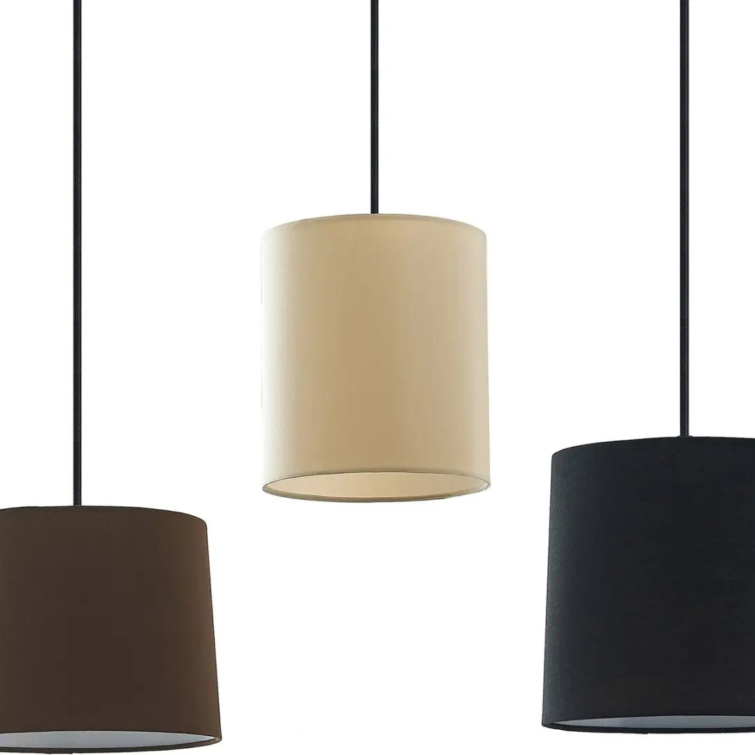 Lindby Hanglamp 5-lichts - Natuurlijk hout/Zwart/Grijs/Beige/Bruin/Wit