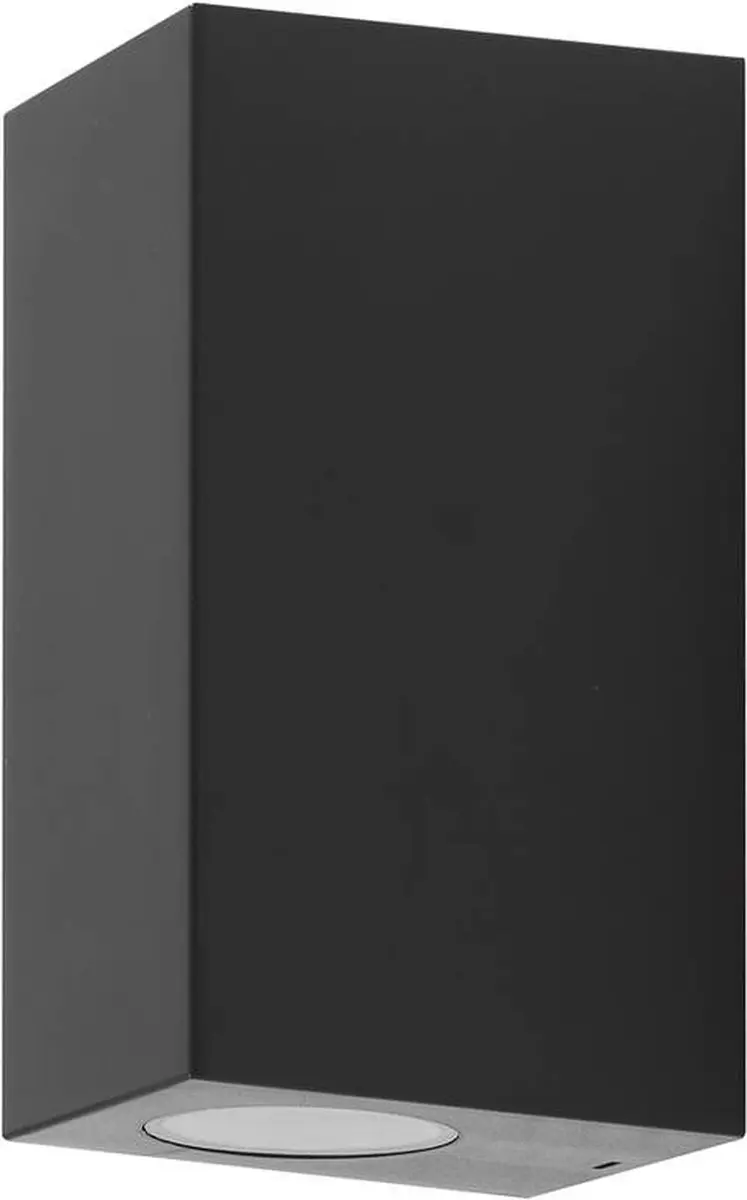 PRIOS Wandlamp Buiten 2-Lichts GU10 - Zwart