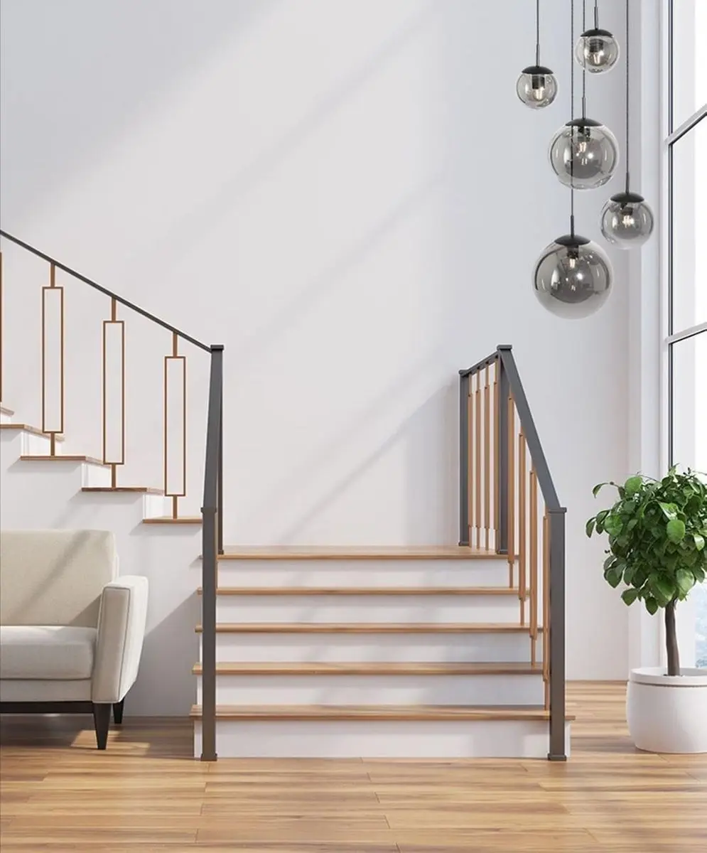 Steinhauer Bollique New 2730ZW Plafondlamp - 5 Lichts - Zwart