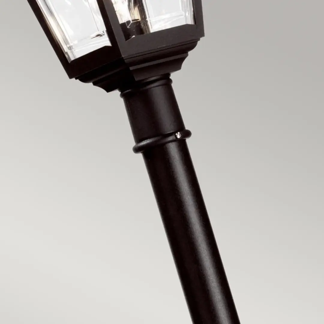 Elstead Lighting Kerry LED Tuinpilaar E27 60W - IP44 - Helder zwart