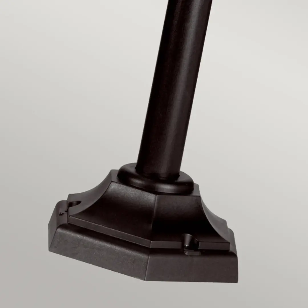 Elstead Lighting Kerry LED Tuinpilaar E27 60W - IP44 - Helder zwart