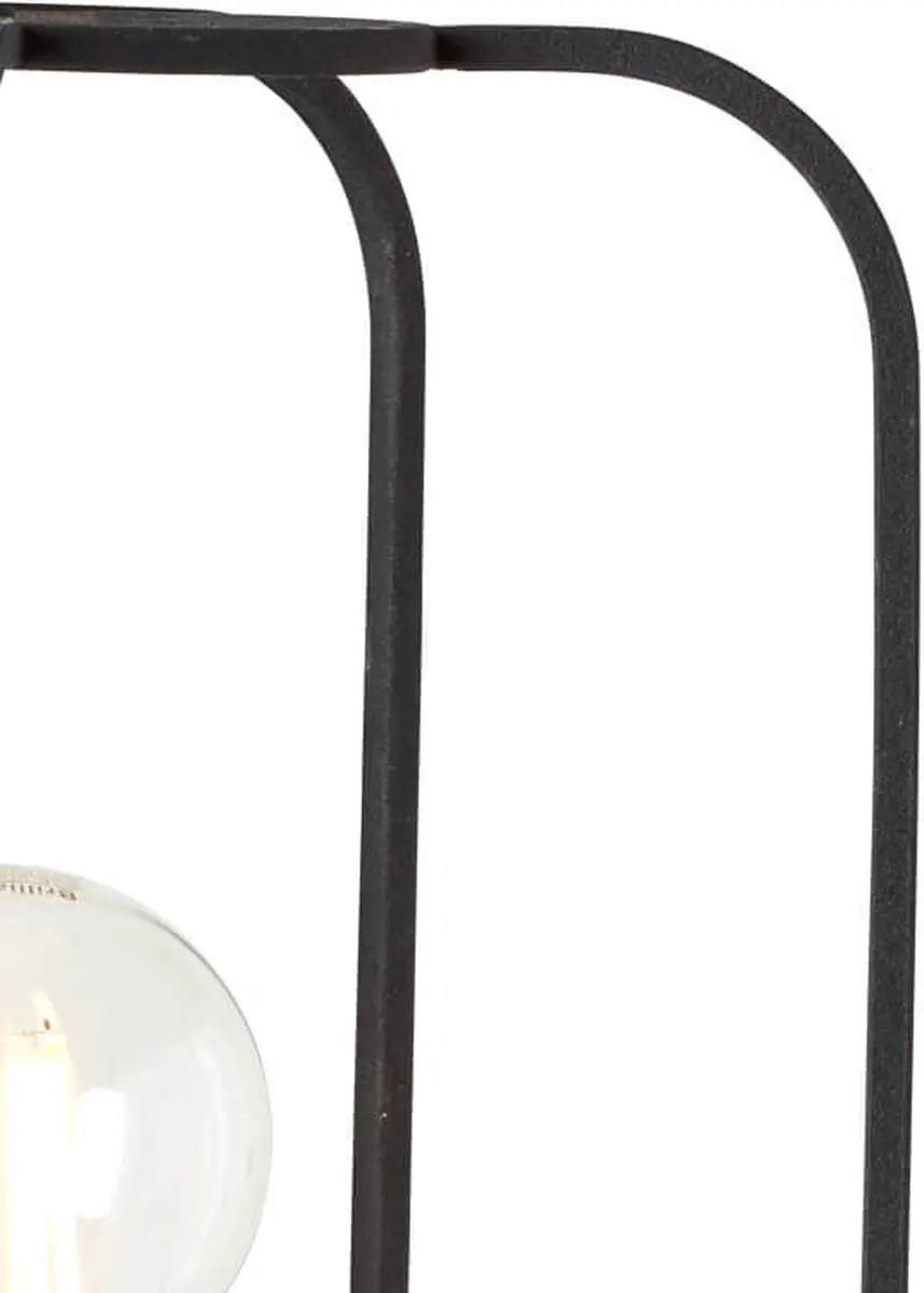 Brilliant Lamp Glasini Vloerlamp 5x C35 E14 200W - Mat Zwart/Zwart