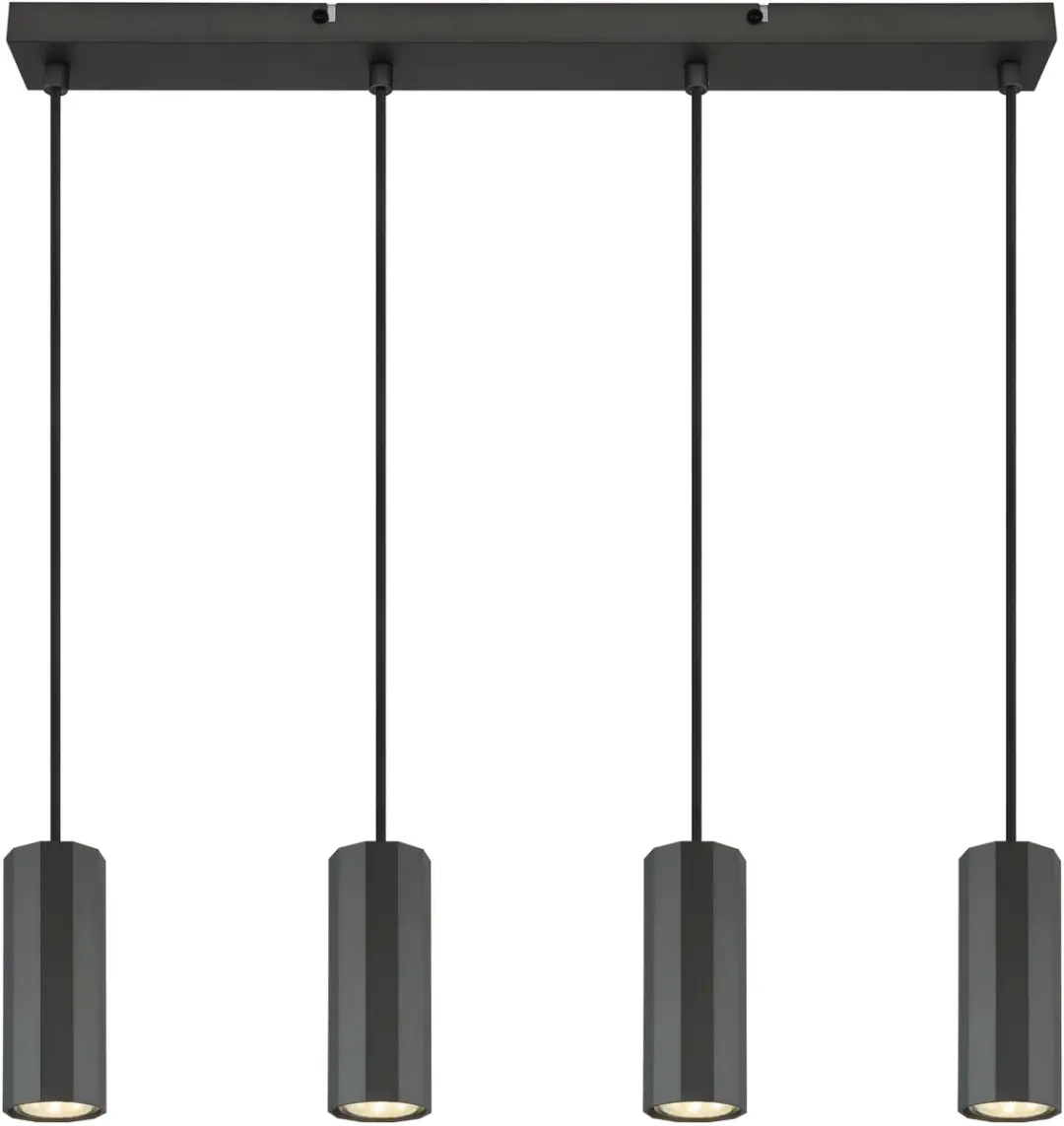 Globo James Hanglamp 8x250W - Mat Grijs