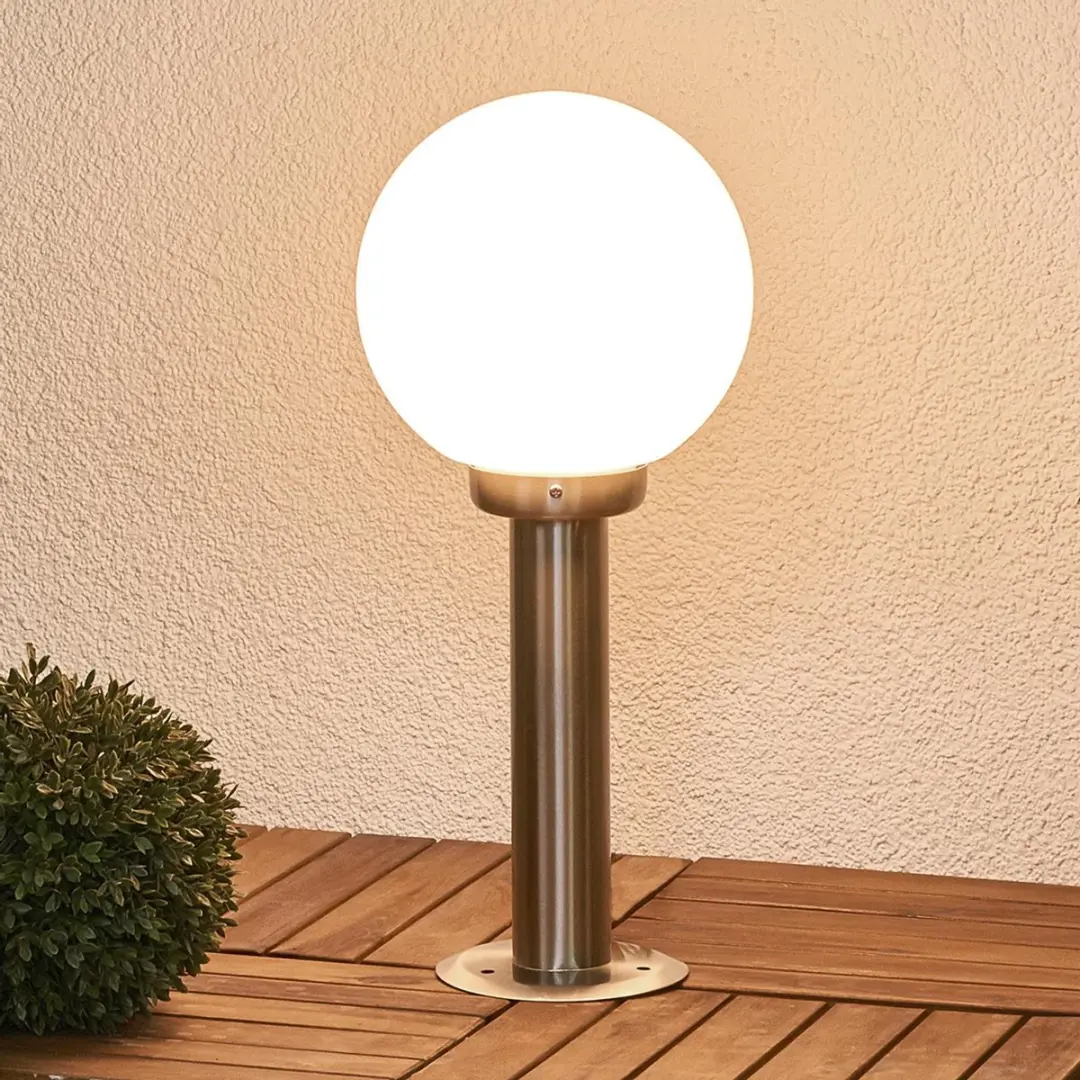 Lindby Buitenlamp Roestvrij Staal 1 Lichtpunt