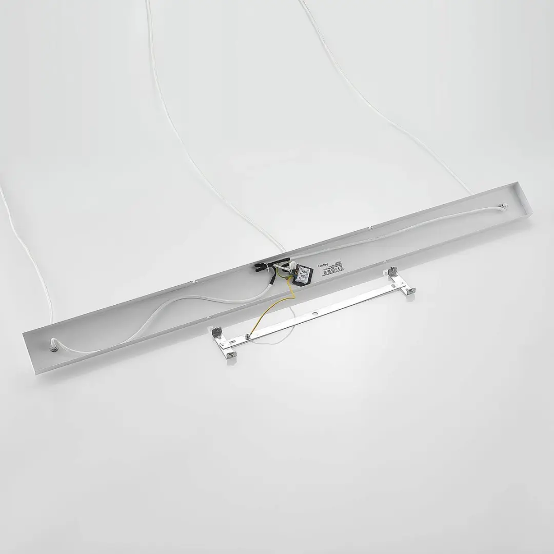 Lindby Hanglamp 3-lichts Staal Aluminium - 3x60W E27 - Ø31cm - Wit mat