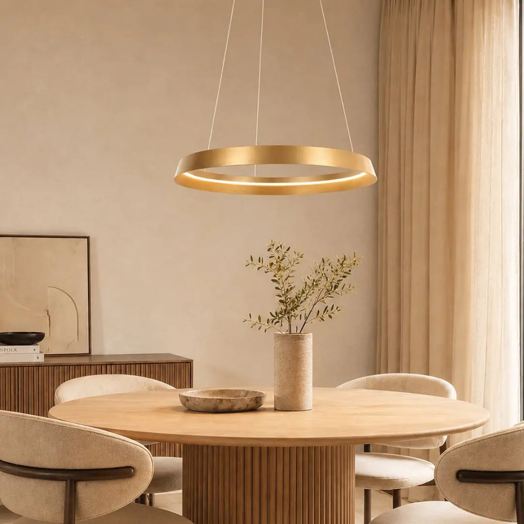 Steinhauer Hanglamp Ringlux 3692GO - Goud Ø60cm - afbeelding 6 van 6