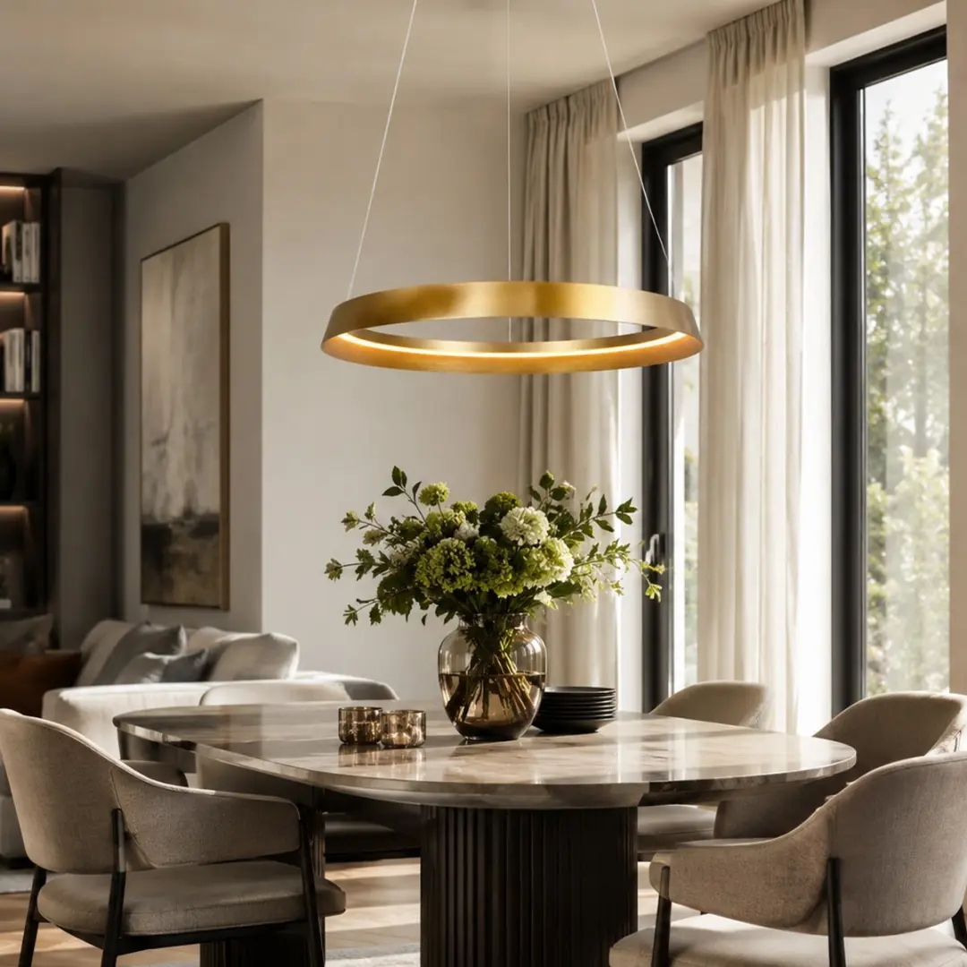 Steinhauer Hanglamp Ringlux 3692GO - Goud Ø60cm