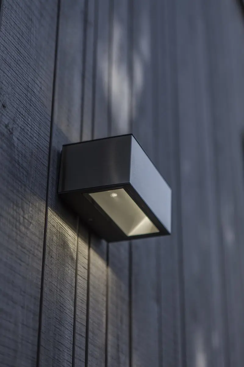 Lutec Gemini Square Small Wandlamp - 2x700 Lumen 10.5W 4000K - Grijs