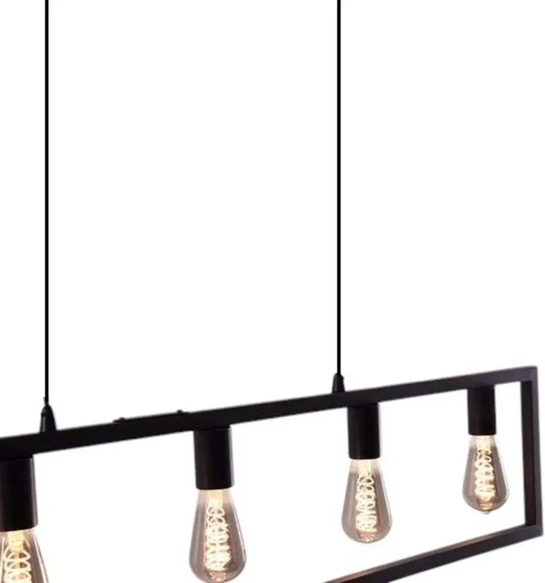 Freelight Distesa Hanglamp 120cm - 5x E27 - Zwart