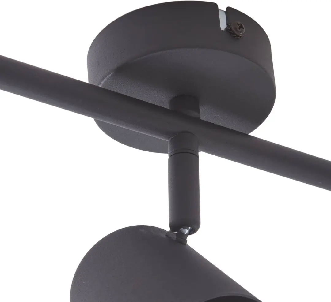 Lindby Buitenspot 3-lichts GU10 - 15,5 cm - Zandzwart