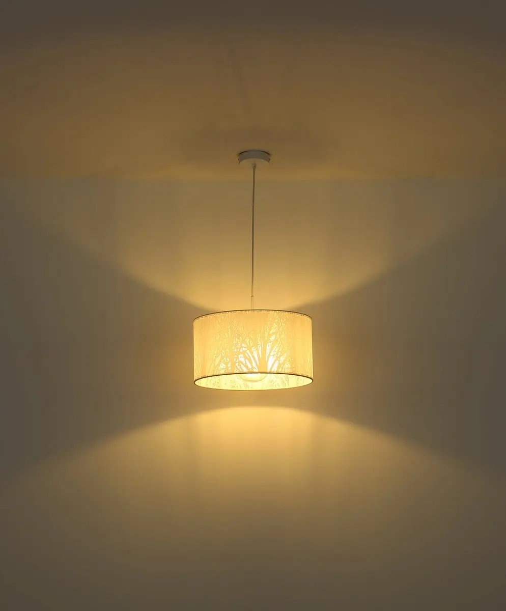 Globo Pinni Hanglamp - Ø38cm - Wit - E27