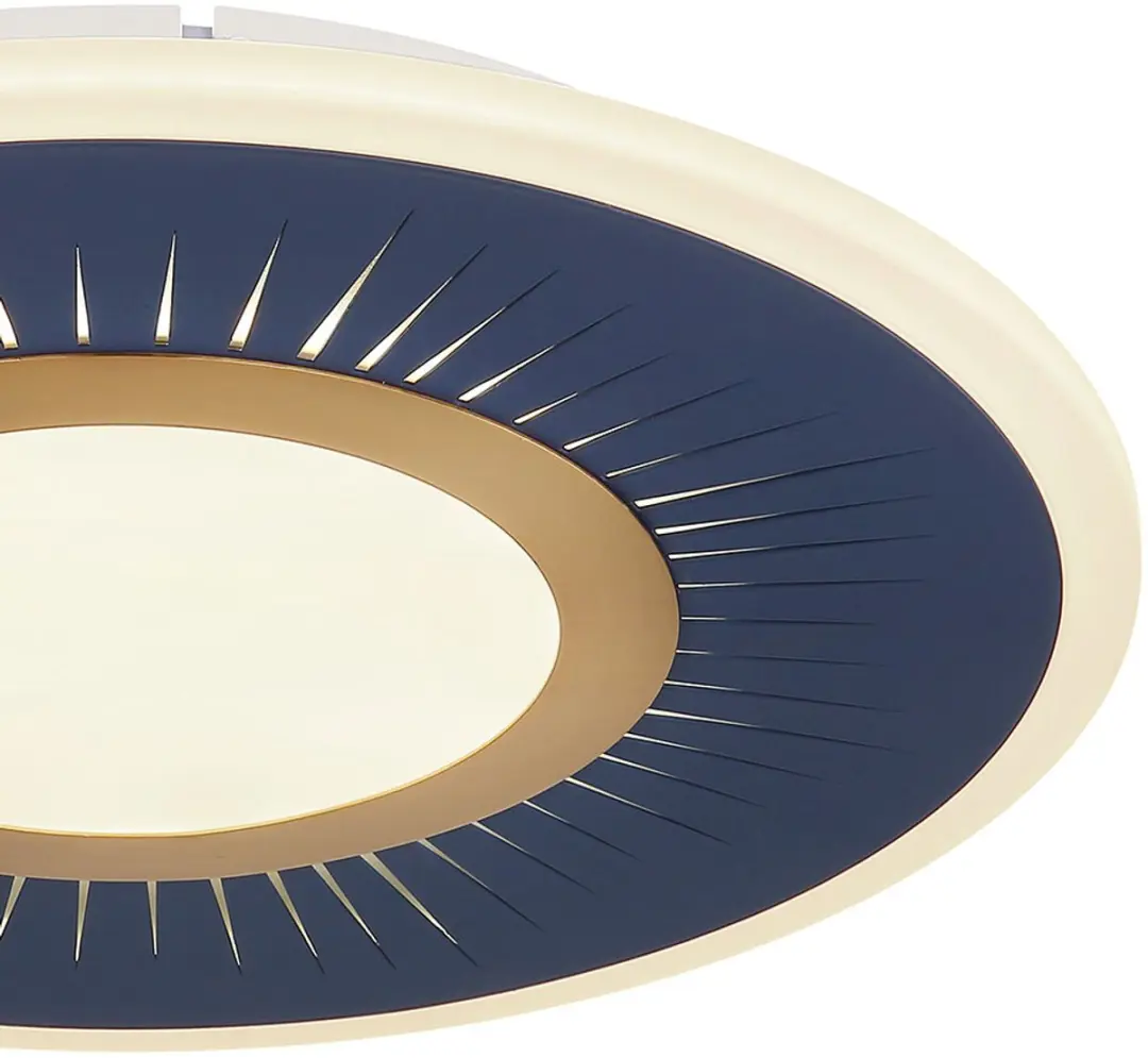 Globo Plafondlamp Blauw - 40W 1300Lm Dimbare LED - Ø37cm