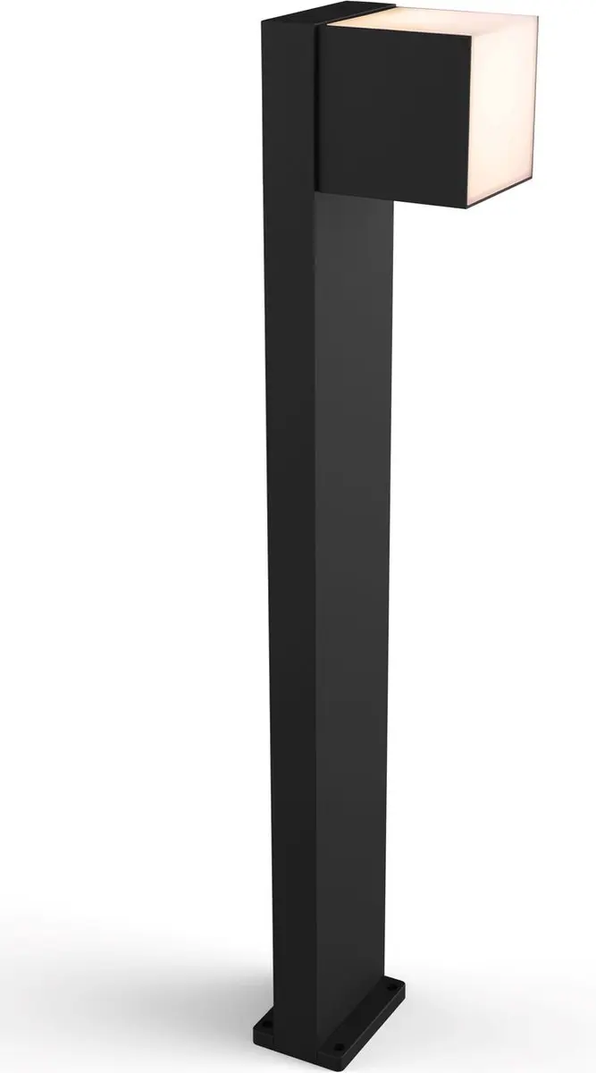 Lutec Cuba Sokkellamp LED 12.2W 3000K - Mat Zwart