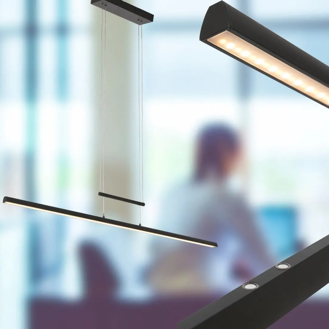 Steinhauer Profilo 3317ZW Hanglamp - 115cm - Zwart