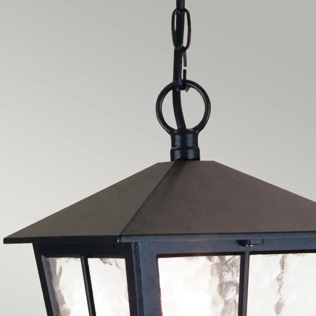 Elstead Canterbury LED Buiten Hanglamp E27 60W - Zwart