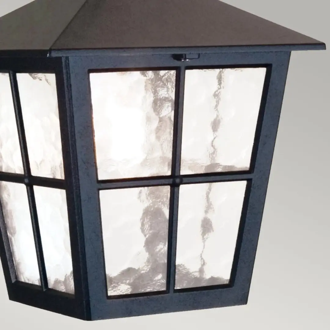 Elstead Canterbury LED Buiten Hanglamp E27 60W - Zwart