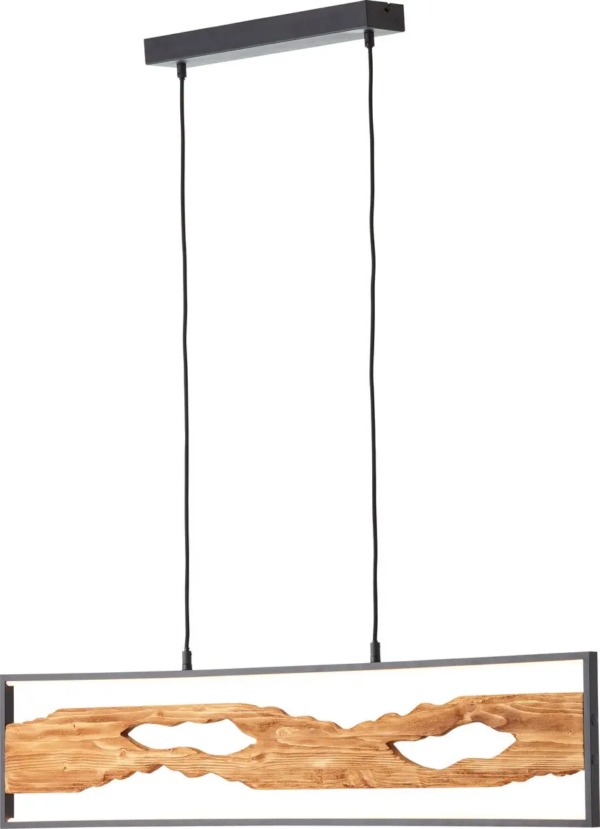 Brilliant Chaumont Hanglamp LED 20W 2300lm - Zwart/Hout