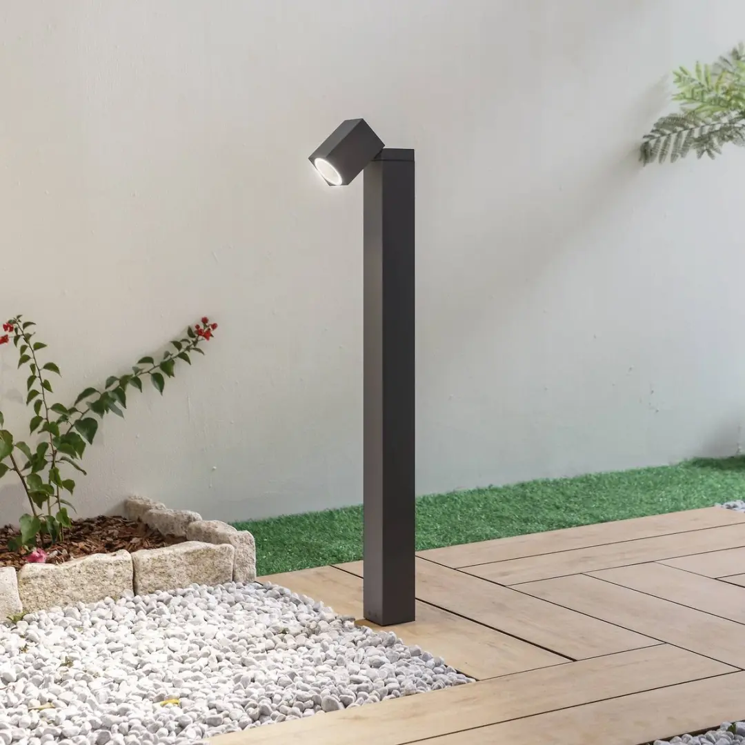 Lindby Tuinpadverlichting Aluminium GU10 10W - Antraciet