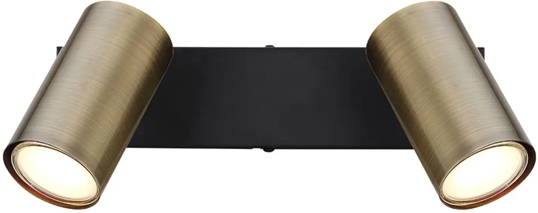 Globo Plafondspot Spotlight Strip 2x GU10 - 26x6x12cm - Messing - afbeelding 6 van 6