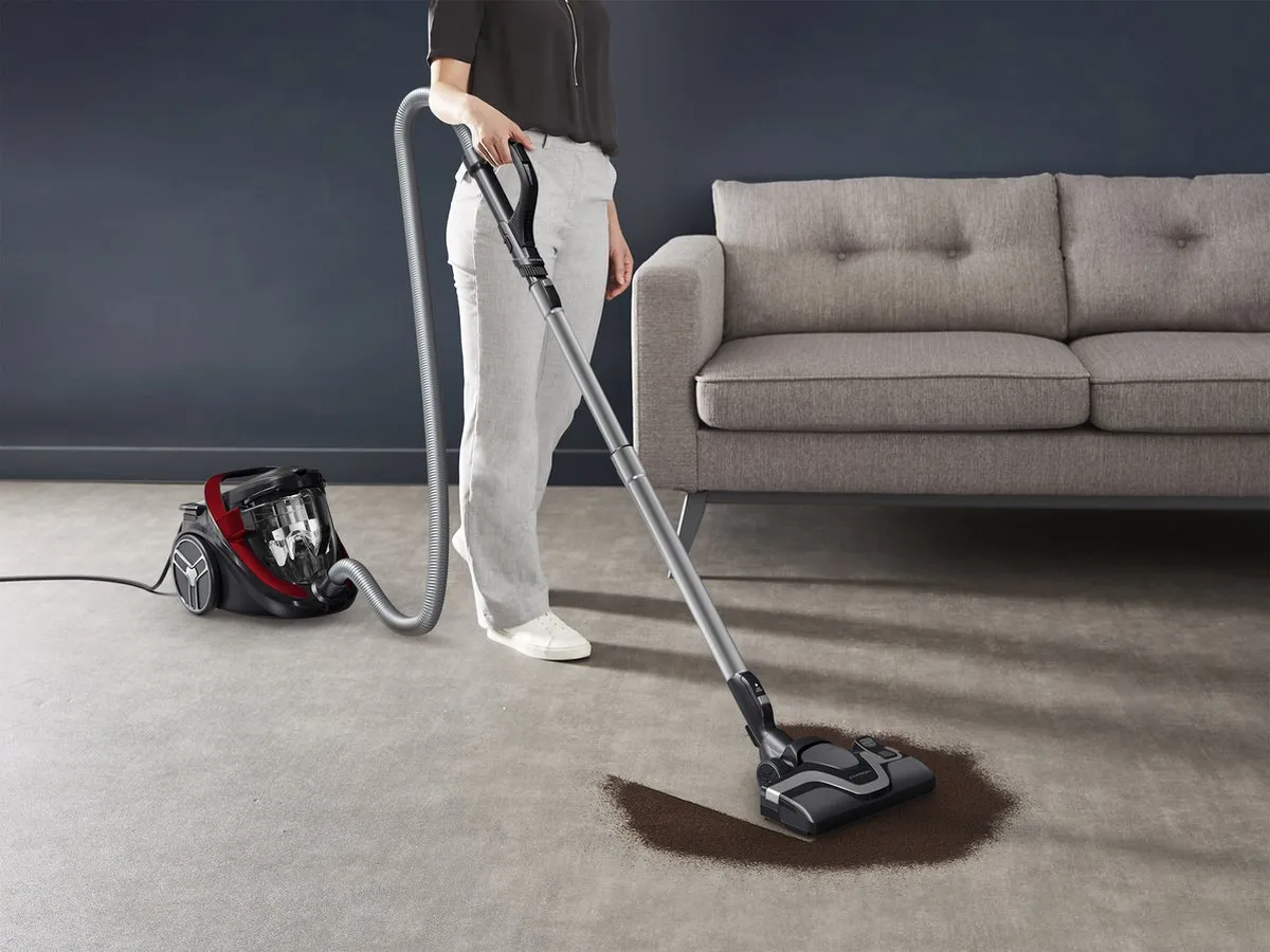 Rowenta Silence Force RO7933EA Zakloze Stofzuiger 500W - Rood/Zwart