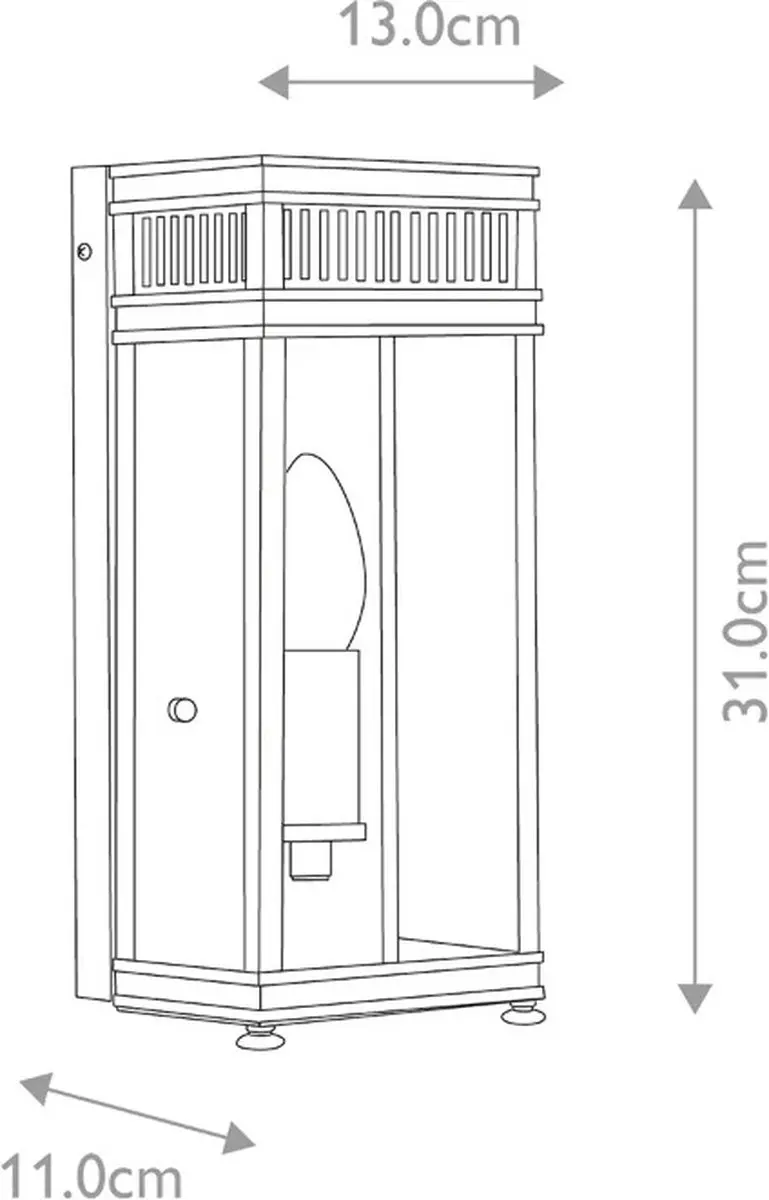 Elstead Lighting Holborn LED Buitenlamp E14 40W - IP44 - Dimbaar - Verdigris
