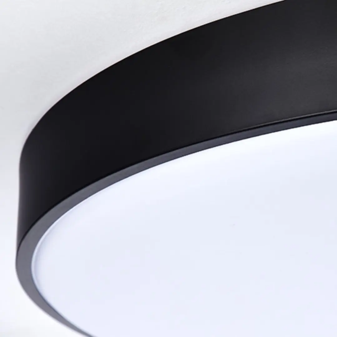 Brilliant Slimline XXL Plafondlamp - 78cm - Wit/Zwart