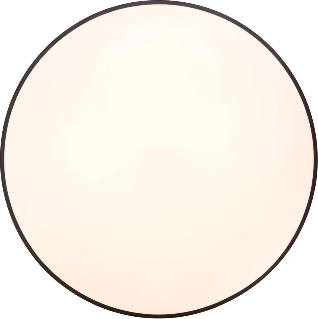 Brilliant Slimline XXL Plafondlamp - 78cm - Wit/Zwart