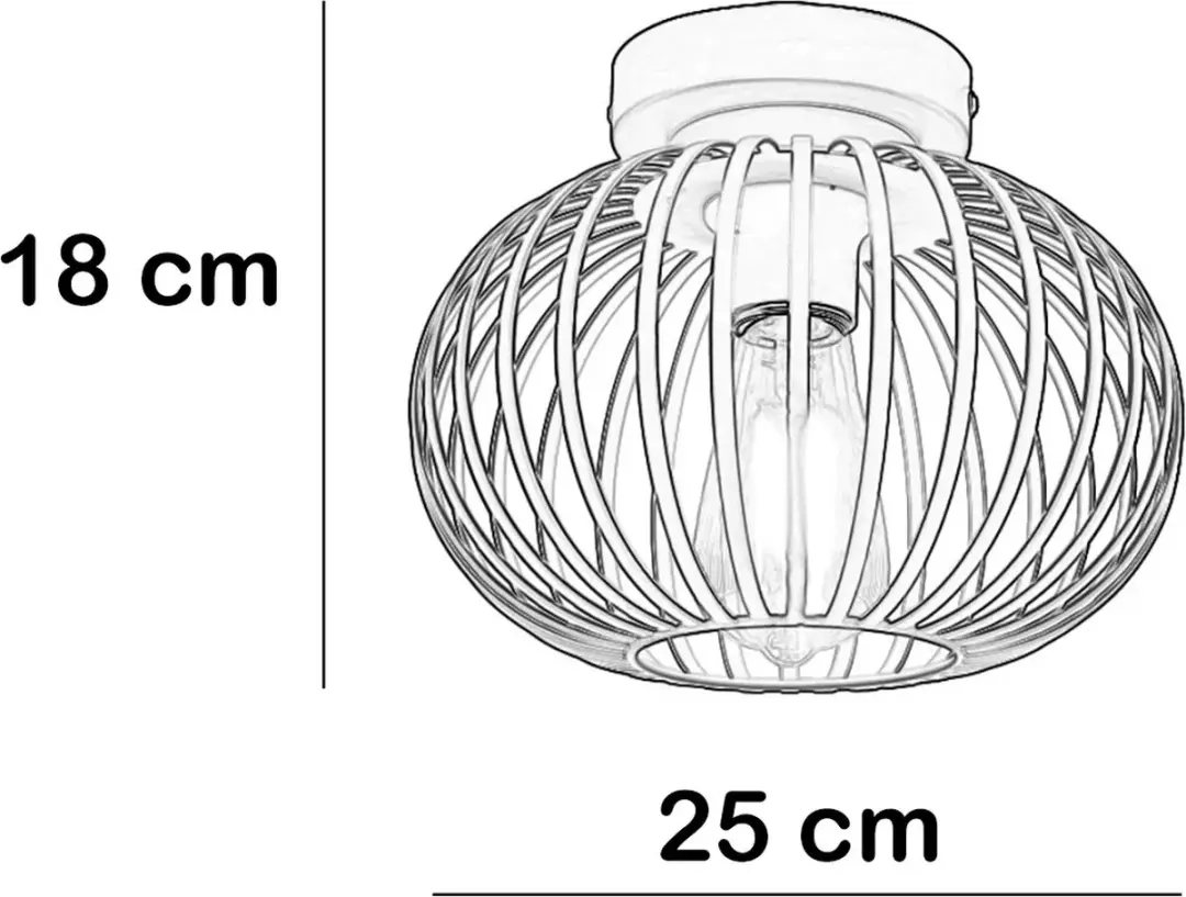 Freelight Plafondlamp Aglio Ø25cm - Warm wit licht