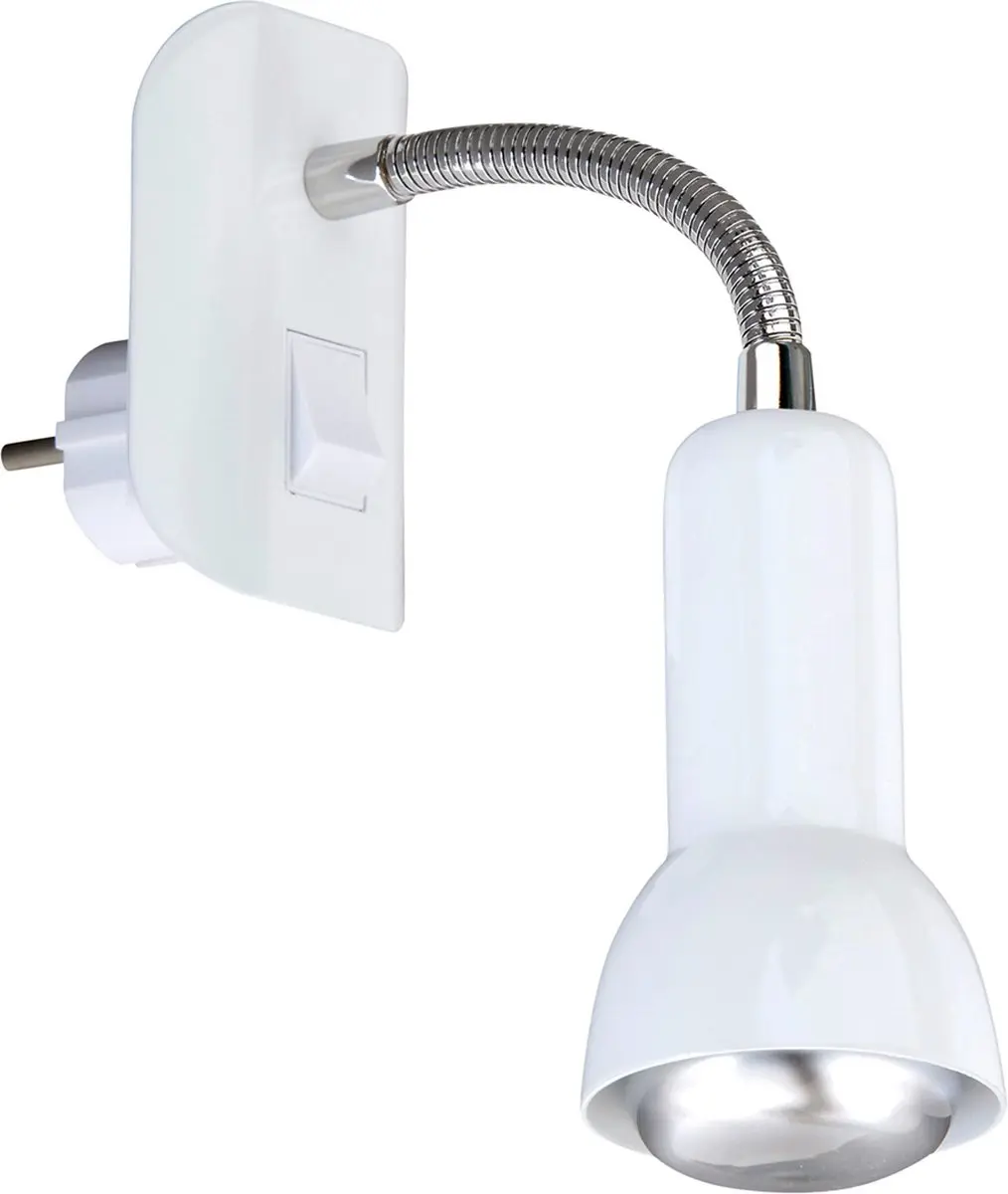 Briloner Stekkerlamp Flexibel - 25W - Wit