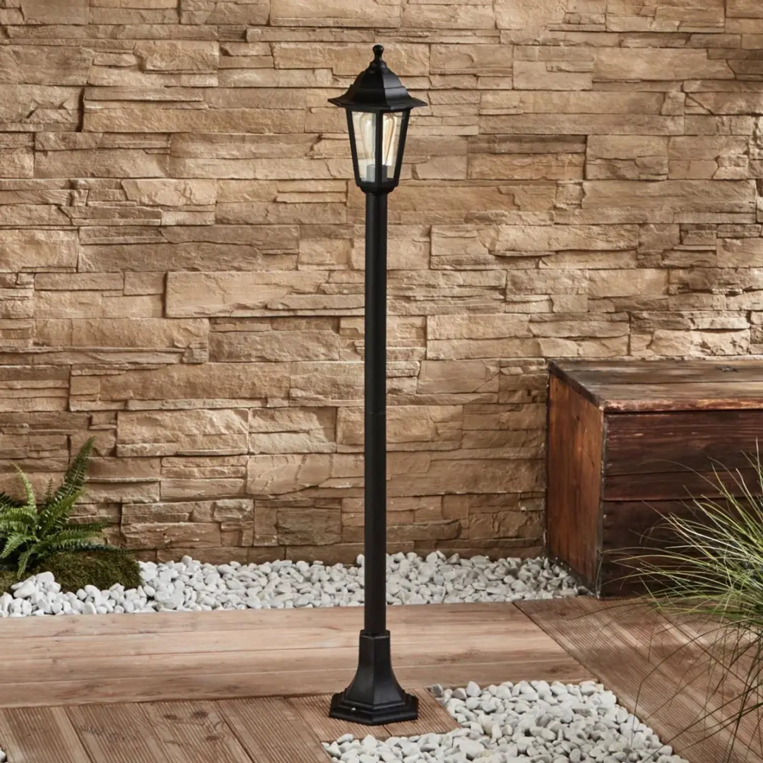 Lindby Tuinpadverlichting E27 - 122cm - Zwart