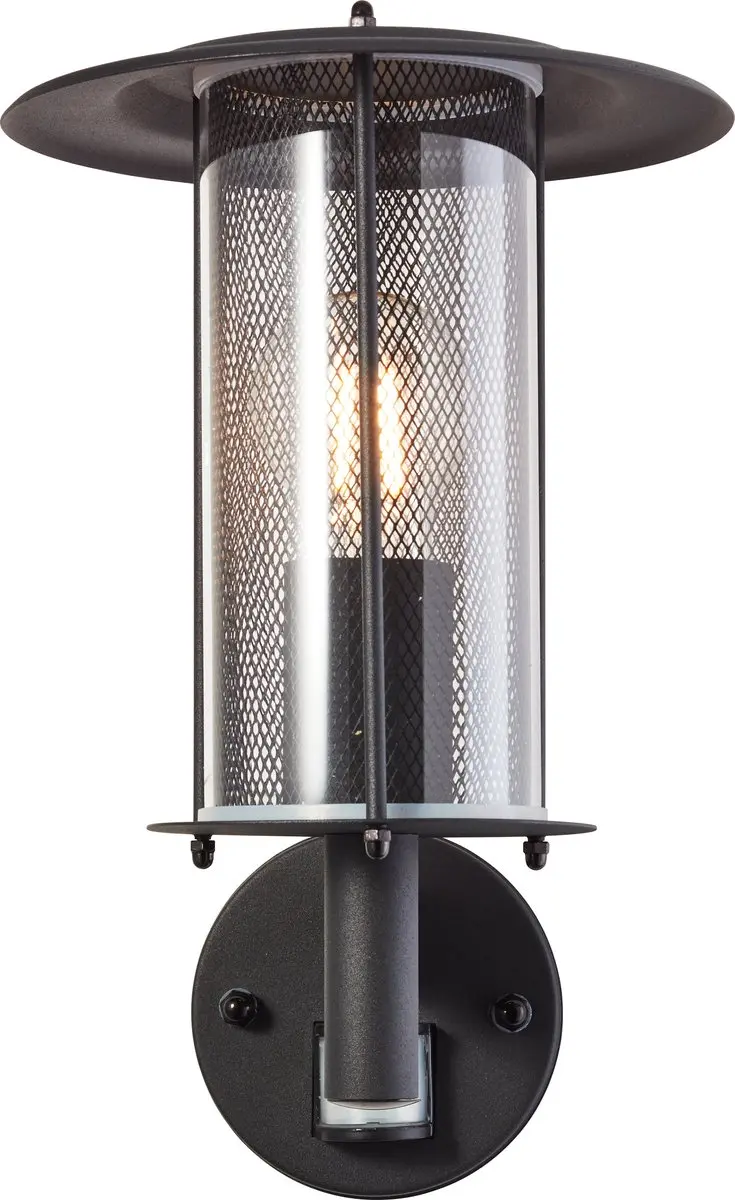 Brilliant Detroit Buiten Wandlamp Bewegingsensor - Zwart