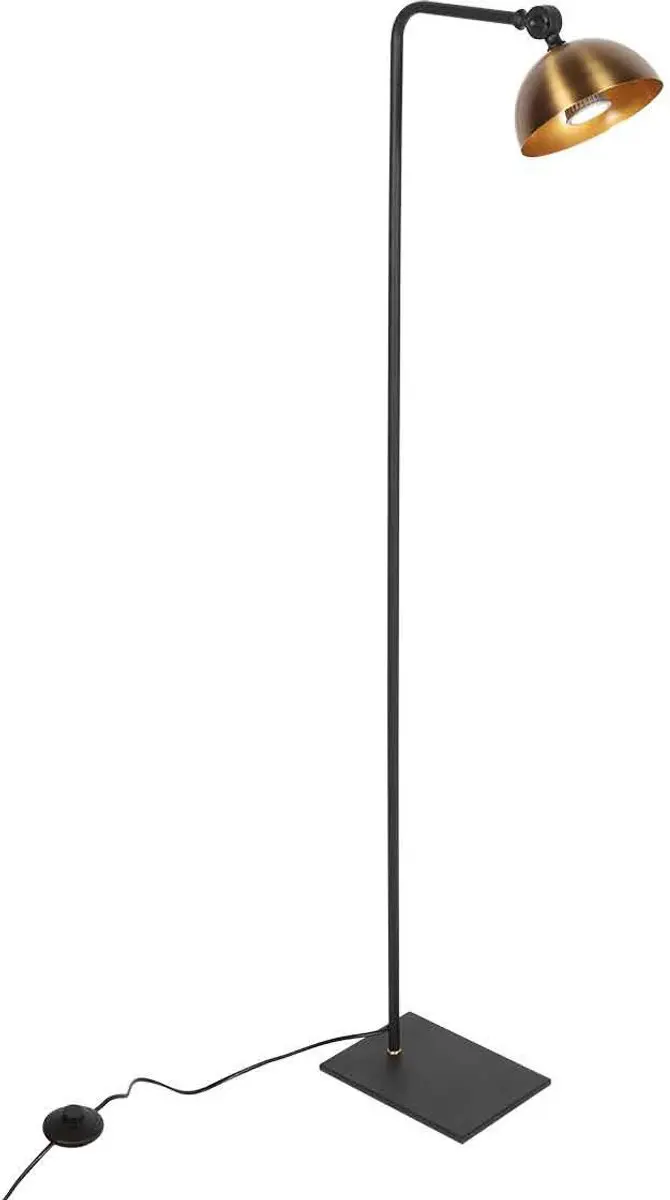 Steinhauer Pintino Vloerlamp - Zwart/Brons - 1 Lichtpunt