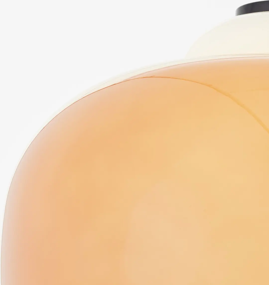Brilliant Blop Hanglamp 30cm - Oranje Glas/Metalen - E27 60W - afbeelding 6 van 6