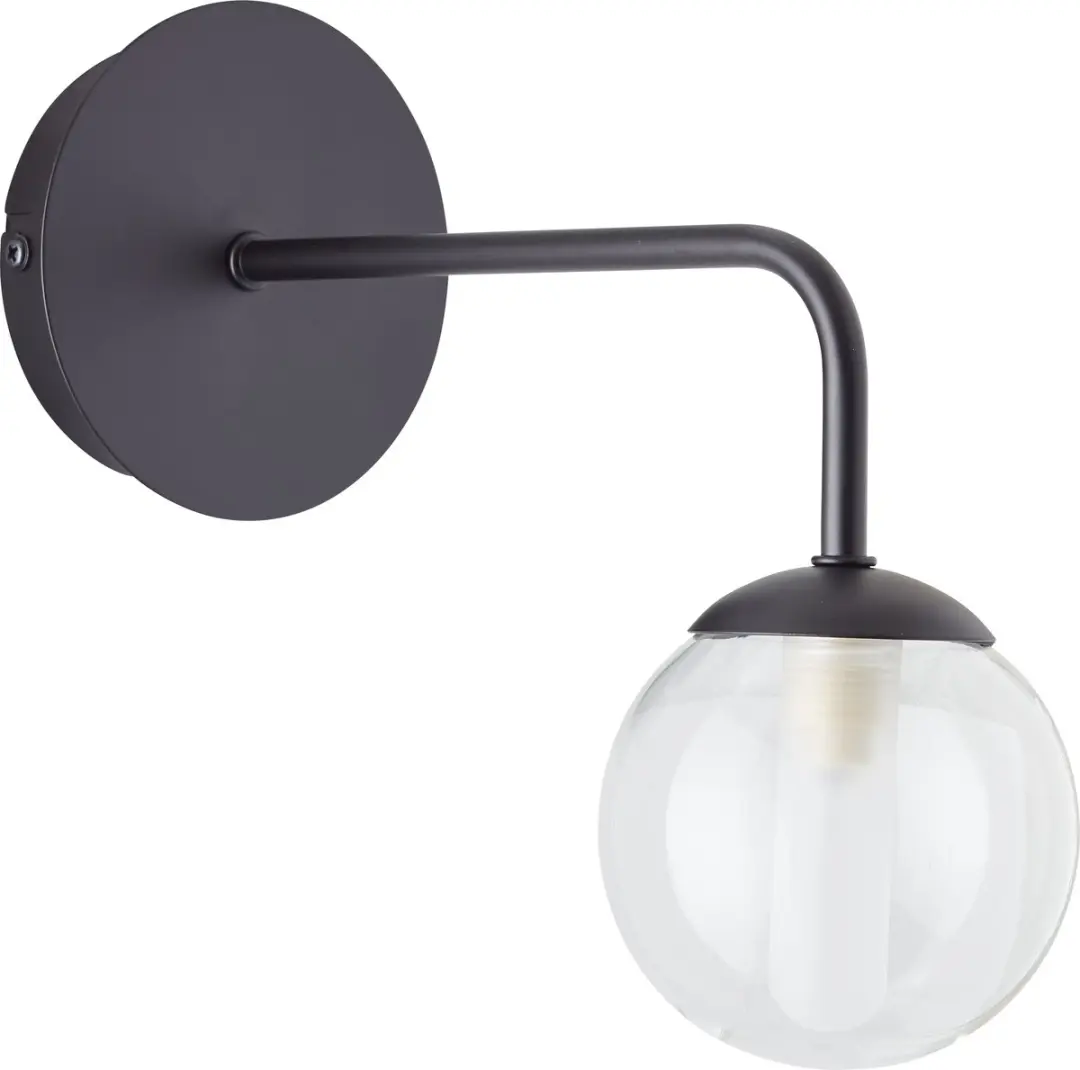 Brilliant Gitse Wandlamp QT14 G9 20W - Zwart/Transparant