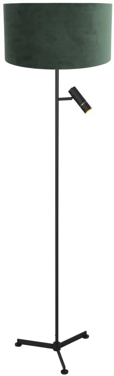 Steinhauer Vloerlamp 4838ZW - 2x3W Groene Kap - 145cm
