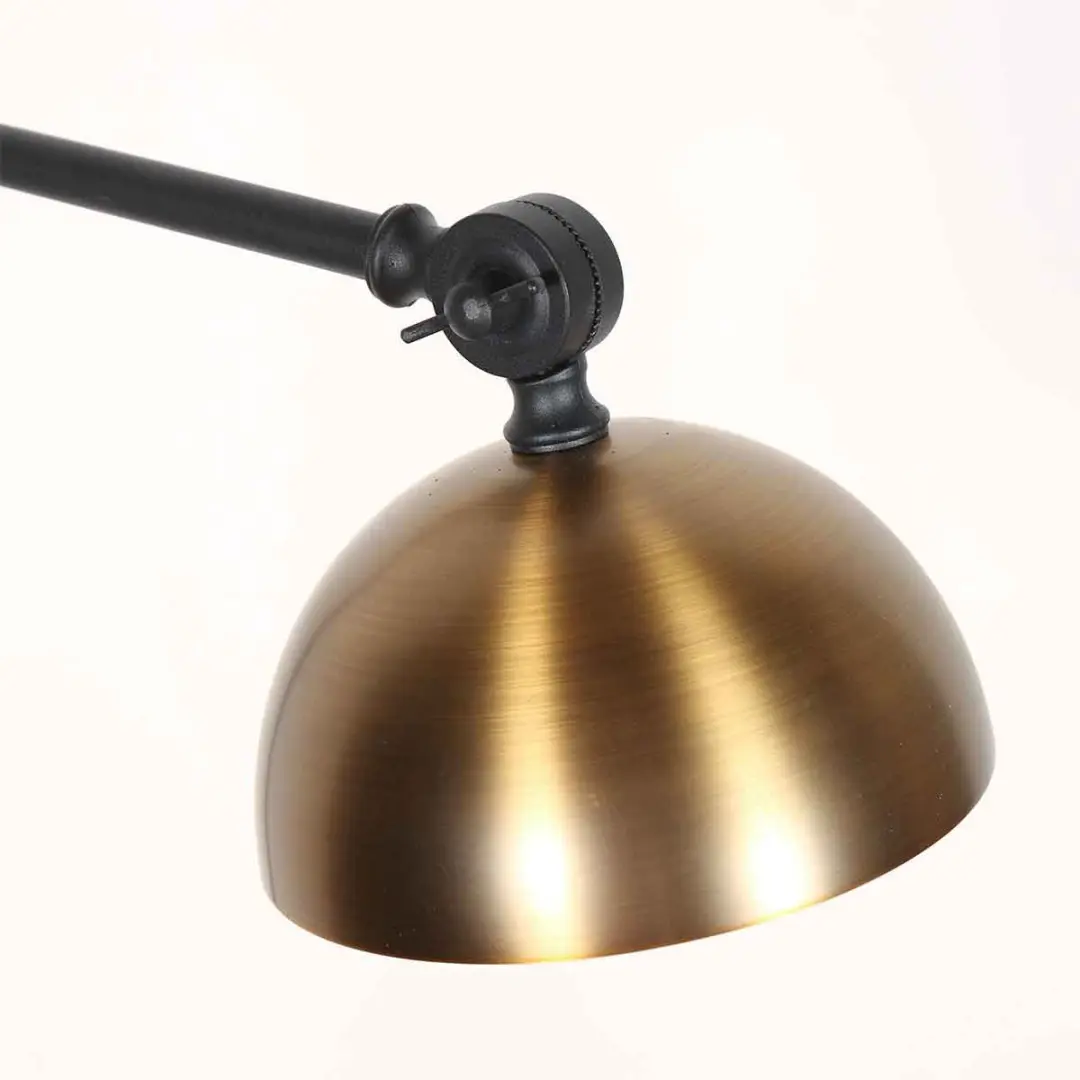 Steinhauer Pintino Wandlamp 16cm - Zwart/Bronzen