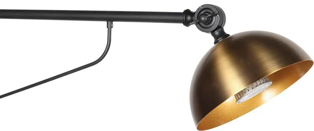 Steinhauer Pintino Wandlamp 16cm - Zwart/Bronzen