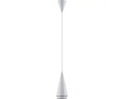 Lucande Hanglamp Metaal Aluminium 30cm - E27 - Mat Wit