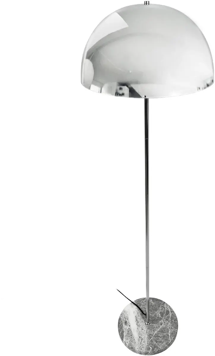 Dyberg Larsen Stockholm Vloerlamp - Chroom/Marmer