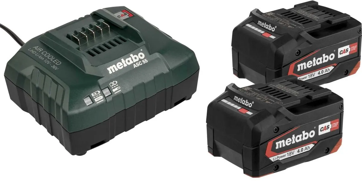 Metabo 685050000 18V Li-Ion Accu Starterset - 2x 4.0Ah
