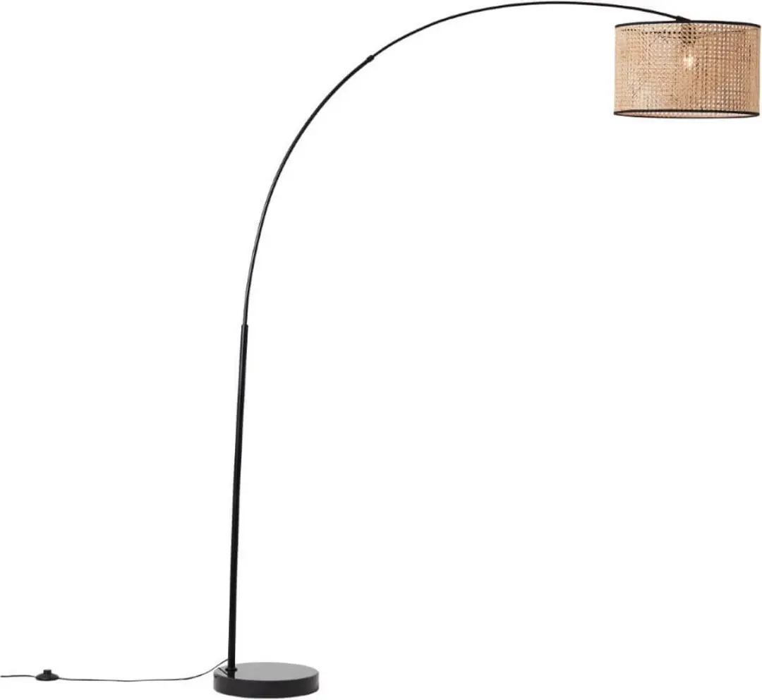 Brilliant Wiley Vloerlamp - 42W - Zwart/Beige