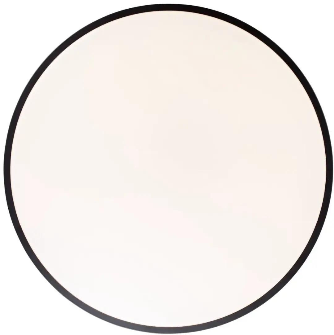 Brilliant Slimline Plafondlamp 49cm - Wit/Zwart - afbeelding 6 van 6