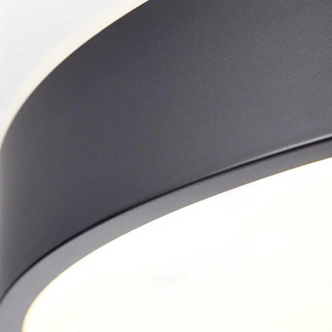 Brilliant Slimline Plafondlamp 49cm - Wit/Zwart