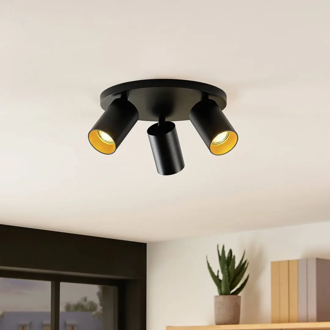 ARCCHIO Buitenspot 3-lichts GU10 - 25cm - Zwart