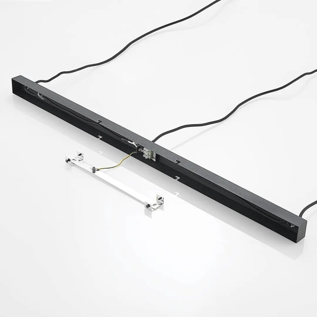 Lindby Hanglamp 3-lichts - Staal/Glas - Ø20cm - Rookgrijs/Messing/Zwart